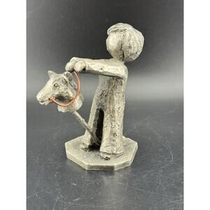 Walli Ortman's The Littles - 0061 - Boy with Stick Horse